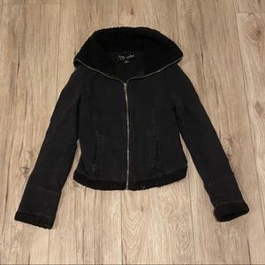 Black zip up jacket
